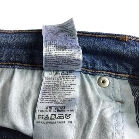 Old Navy Women's Original Mid Rise Jeans Straight Leg Size 6 Short Blue … - Picture 6 of 7